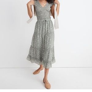 Madewell pull on ruffle tiered maxi